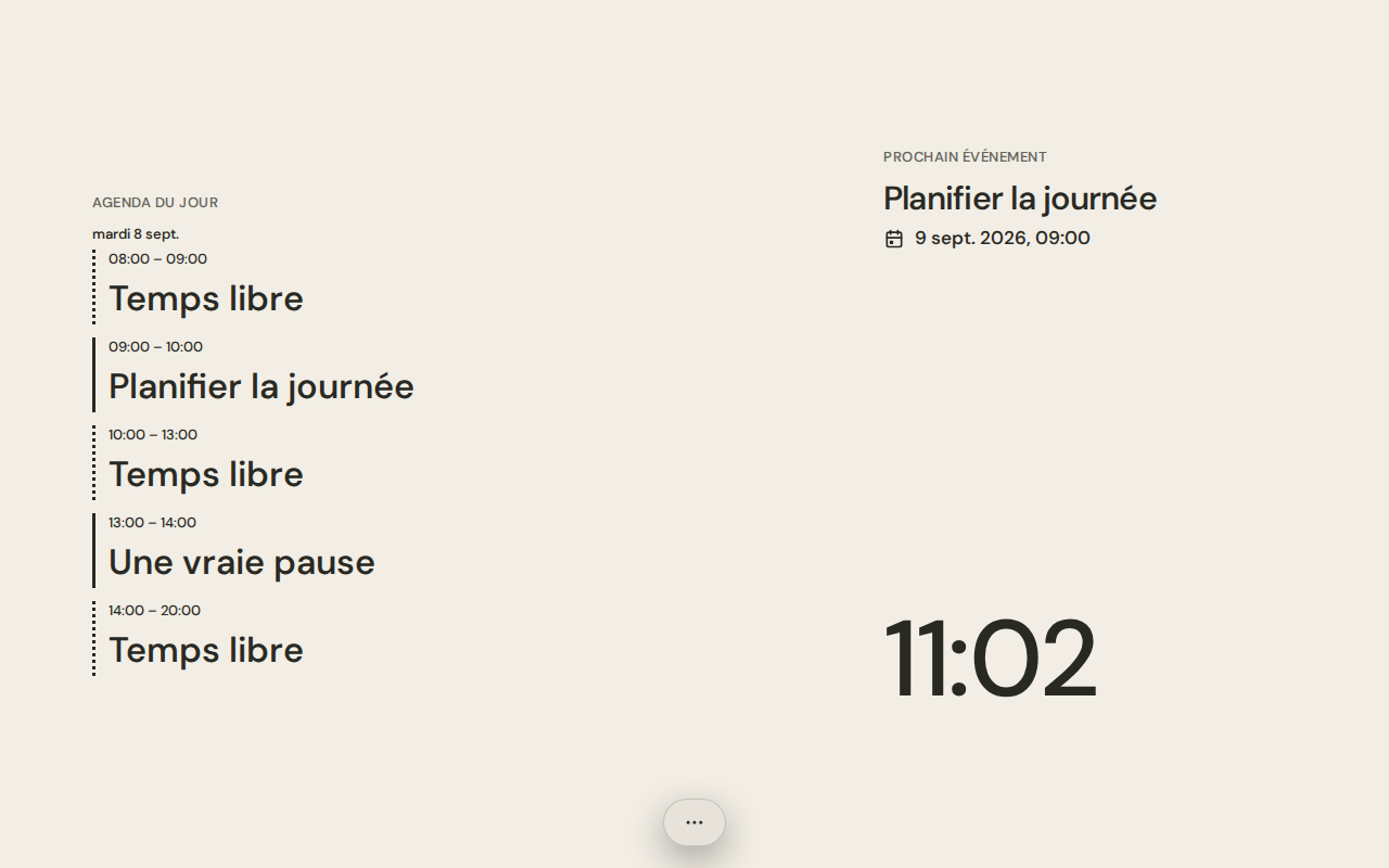 Captures réelles de l’app Buvard mise à jour