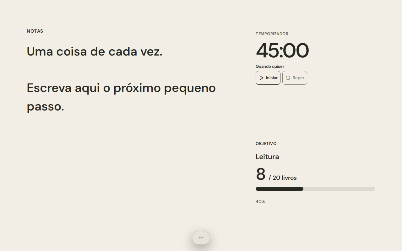 Capturas reais da app Buvard atualizada